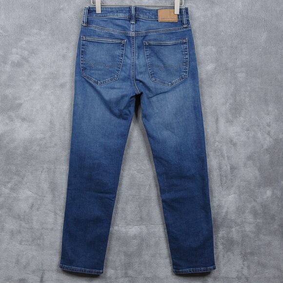 AMERICAN EAGLE Slim Straight Airflex+ Denim Jeans Dark Wash Mens Sz 28x28 - Picture 5 of 10